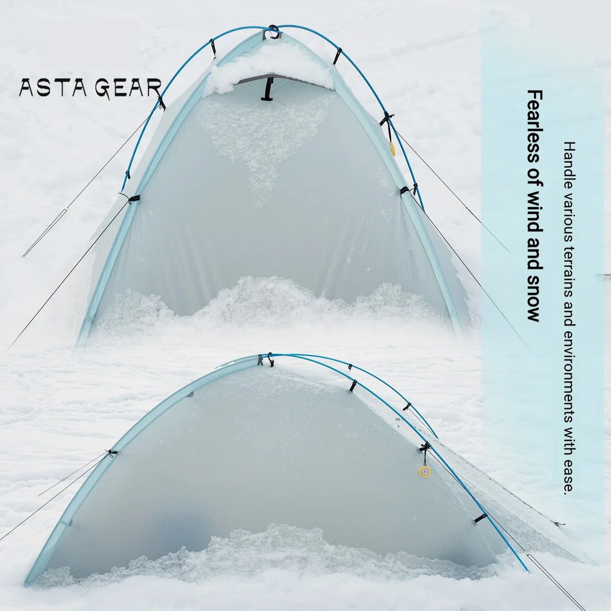 2 Person Ultralight Backpacking Tent Waterproof 3000mm 10D Nylon Double Layer Windproof Tent Camping Hiking Trekking Outdoor