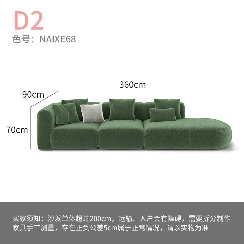 Minimalist modern white sofa