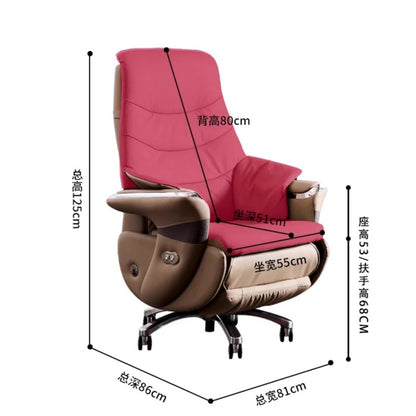 Home Office Desk Chair for Vanity Reclining Armchair Furniture Height Adjustable Chair on Wheels Chaise Bureau De Travail Magalu