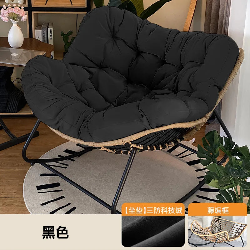 Outdoor Rocking Chair Adult Lazy Sofa Bird Nest Shaped Living Room Balcony Nap Small Apartment Rattan Woven Adul Rocking Chair