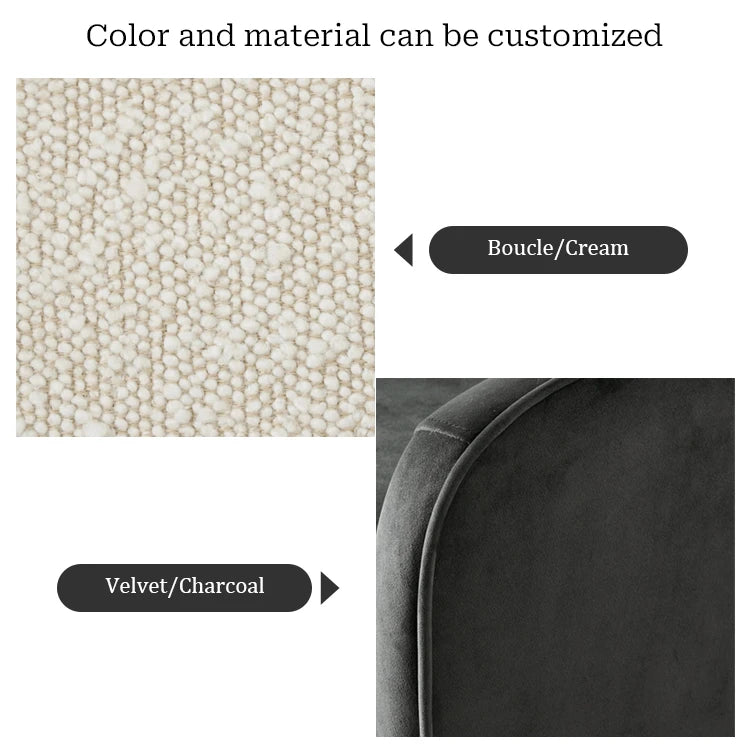 Living room furniture, modern cashmere chair, living room lounge chair