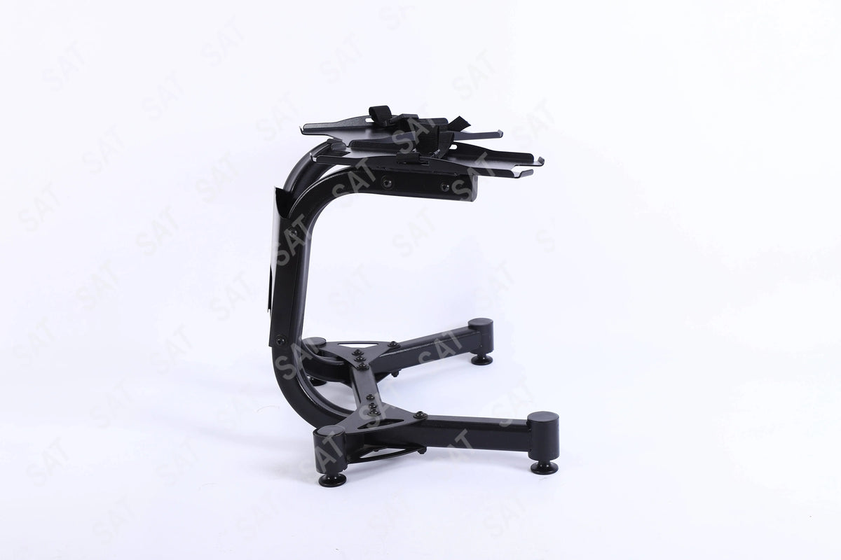 l Adjustable Dumbbell Bracket Metal Old Weight Bracket Storage Bracket with Wheels Dumbbell Weight Household