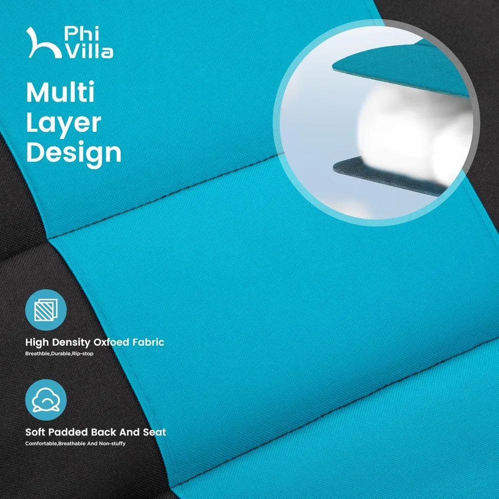 VILLA XXL Oversized Padded Zero Gravity Chair, Foldable Patio Recliner, 28 Wide Seat Anti Gravity Lounger with Cup Holder, S