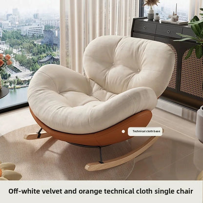 Snail Shaped Rocking Chair Adult Lazy Sofa Single Person Leisure Sleeping Chair Household Comfortable Lounge Seat