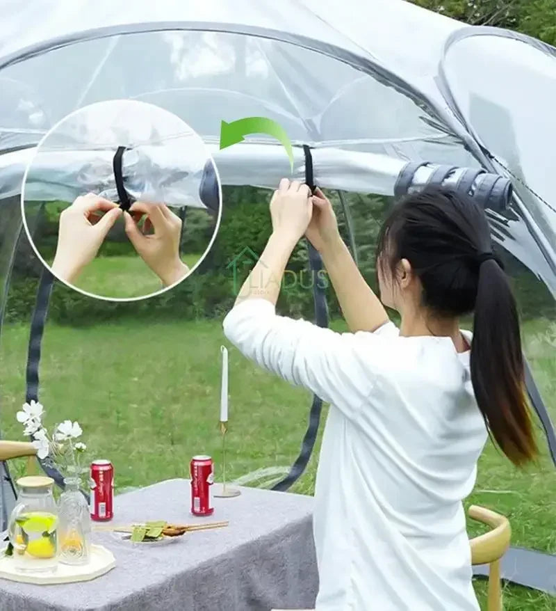Portable Spherical Tents 360 Degree Panoramic Window Outdoor  Transparent Camping Tent 4-8 Person Star Dome TentSun Room Tents