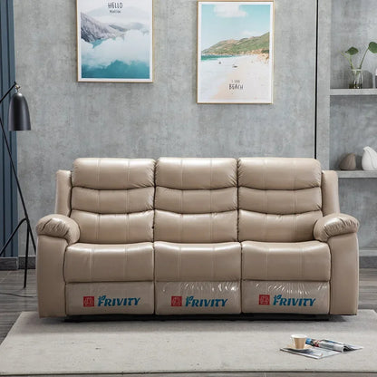 JC Living Room Leather Sofa Small Apartment Head Space Cabin Electric Reclining Massage Multi-functional Leisure Multi-functiona