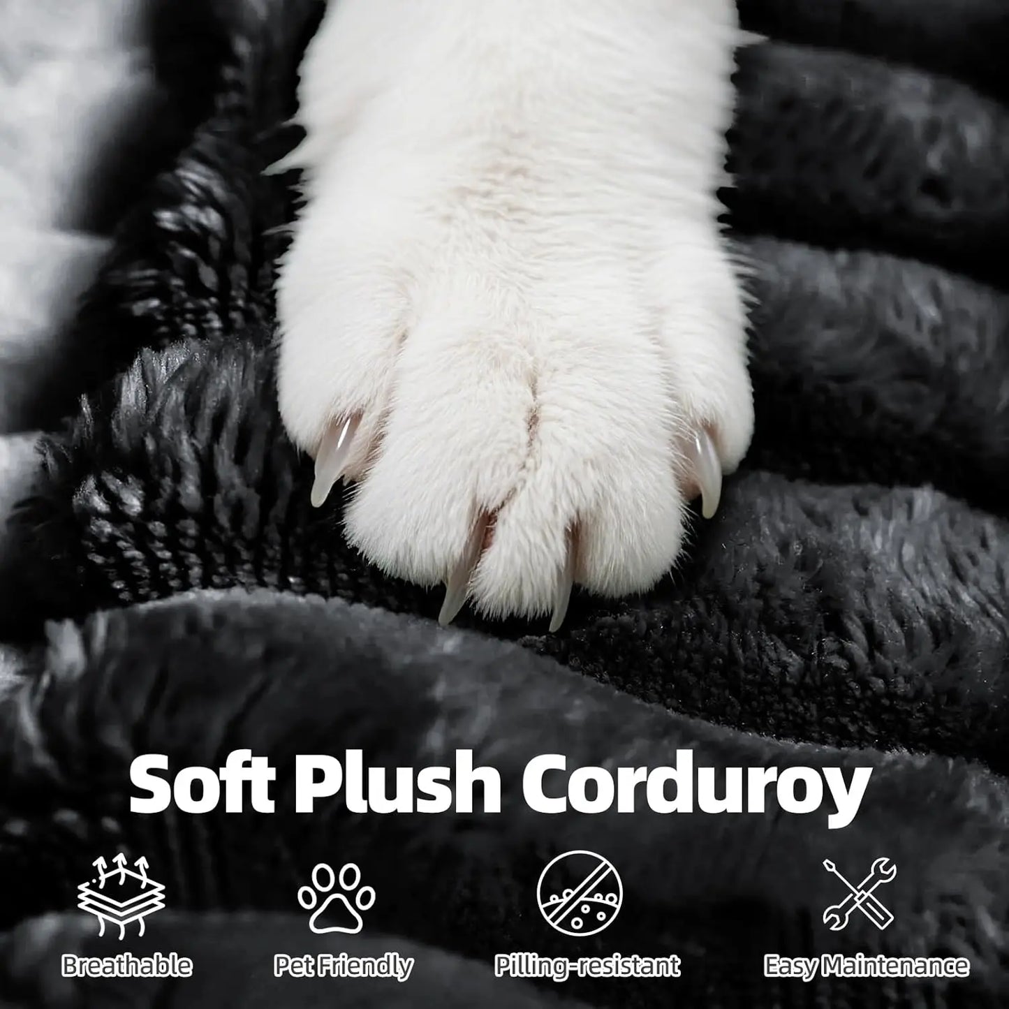 131" Modular Sectional Couch, Luxury Couches for Living Room, Corduroy Sofa with Chaise Lounge Comfy