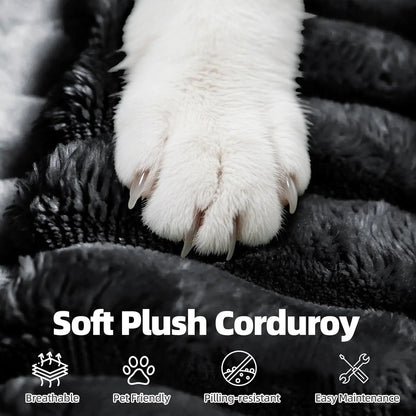 131" Modular Sectional Couch, Luxury Couches for Living Room, Corduroy Sofa with Chaise Lounge Comfy