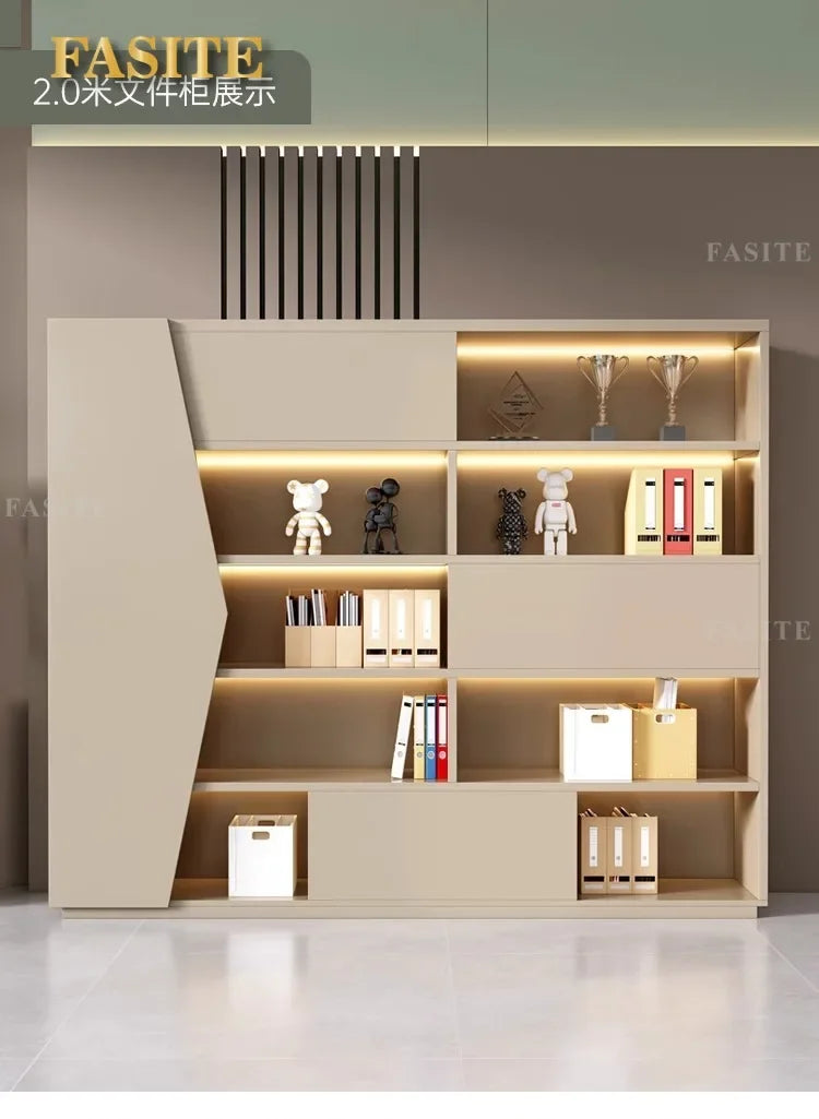 High-end Lacquered Boss Desk, Stylish Atmosphere, Modern and Simple Office Desk, High-end Workbench