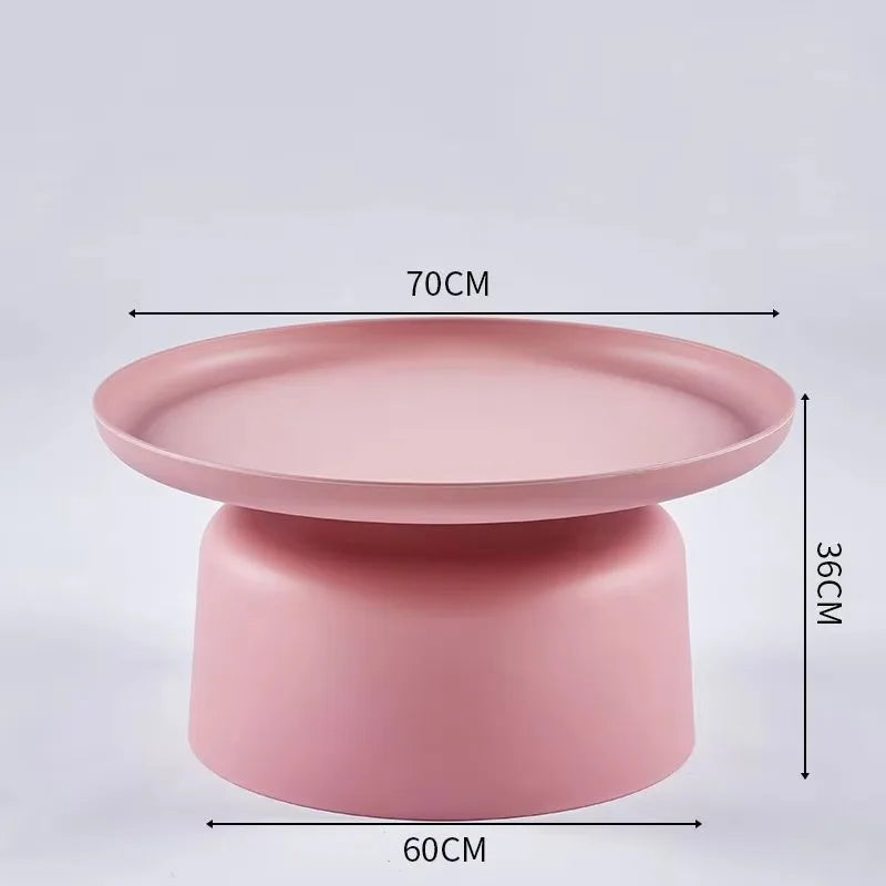 Coffee Table Nordic Living Room Sofa Side Simple Coffee Tables Round Corner Modern Home Small Tea Tables Furniture Mesa Plastic