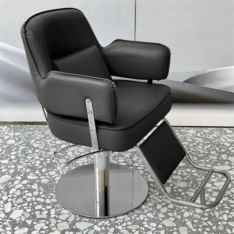 Workshop Tattoo Barber Chair Cosmetic Nail Trolley Workshop Luxury Adjustable Barber Chair Stool Silla De Barbero Home Furniture
