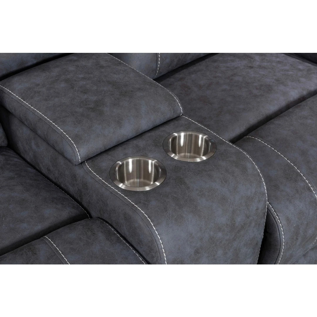 Modern 321 Sectional Leather Recliner Couch for Living Room Extendable Wood-Framed Sofa Seat Recliners Furniture Set 6032
