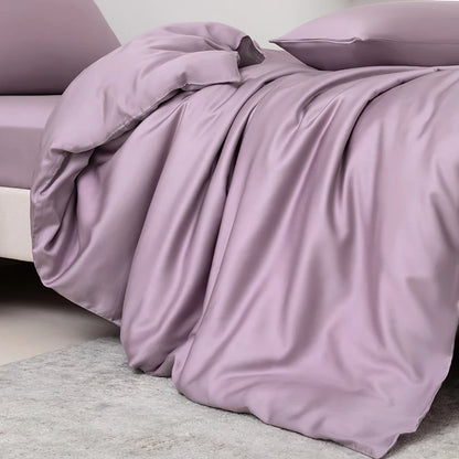 100% Mulberry Silk Bedding Set Solid Color Natural Silk Duvet Cover Set Twin King Queen Size Bed 3pcs/4pcs/5pcs Bed Sheet Set