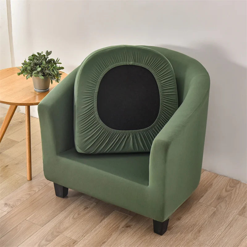 Elastic Spandex Tub Chair Cover Stretch Armchair Cover Club Sofa Slipcover for Living Room Couch Covers with Seat Cushion Covers