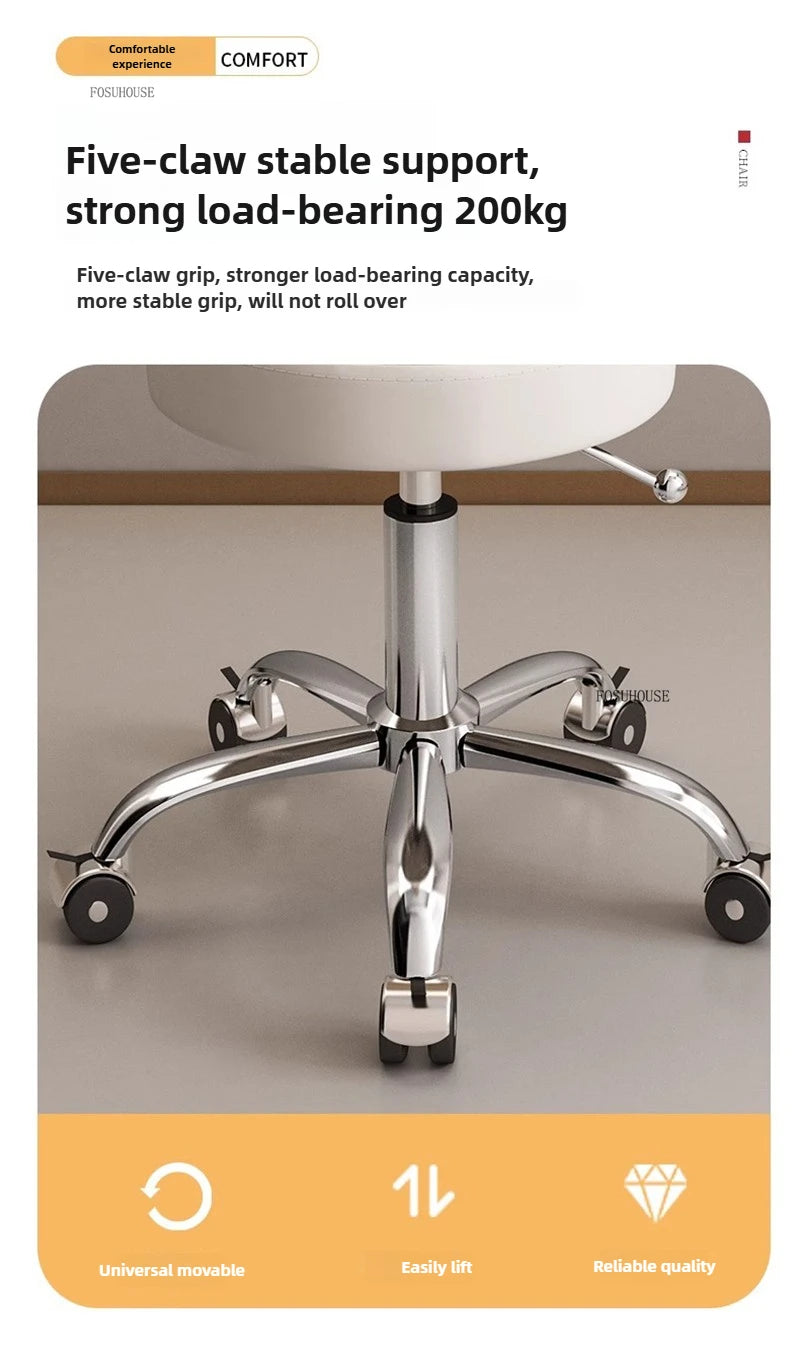 Backrest Pedicure Chair Barber Shop Pulley Hairdressing Chairs Lifting Manicure Stool Design Hair Salons Furniture Barber Chair