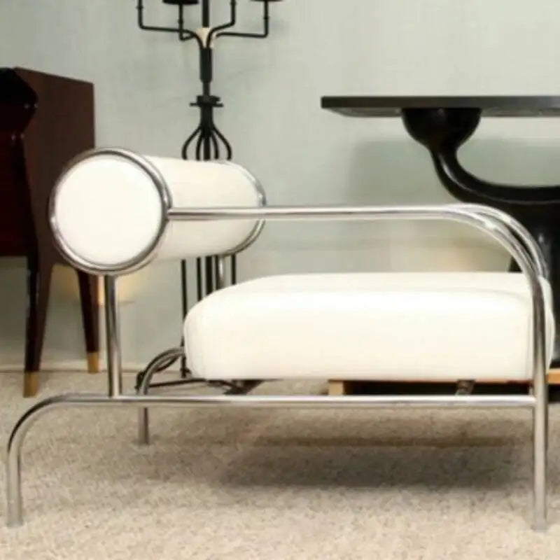 Luxury Metal Nordic Sofa Chairs Living Room Modern Armchair Vanity Living Room Chairs Kitchen Poltrona Home Furniture MR50LRC
