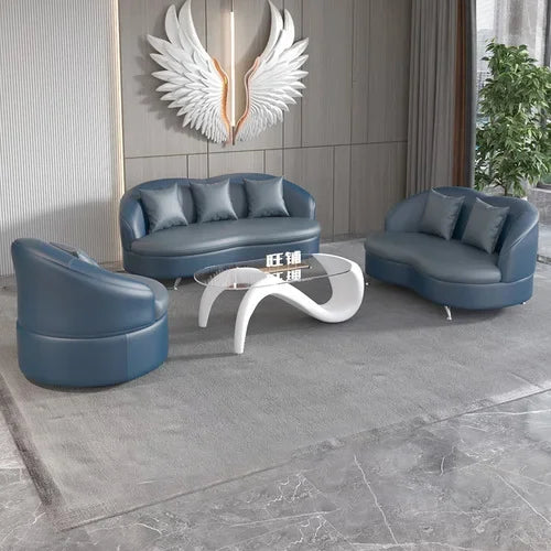 Grand canapé de luxe blanc imperméable à l'eau Simple vert Chaise longue nouveau canapé naturel concepteur Muebles Para dortoir meubles