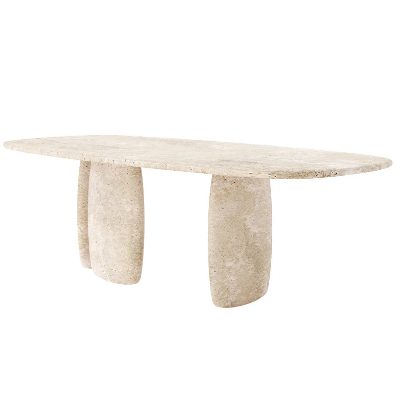 Italian Minimalist Marble Dining Table, Nordic Designer Modern Kitchen Table for Home, Customizable, Safe,, Artful Style