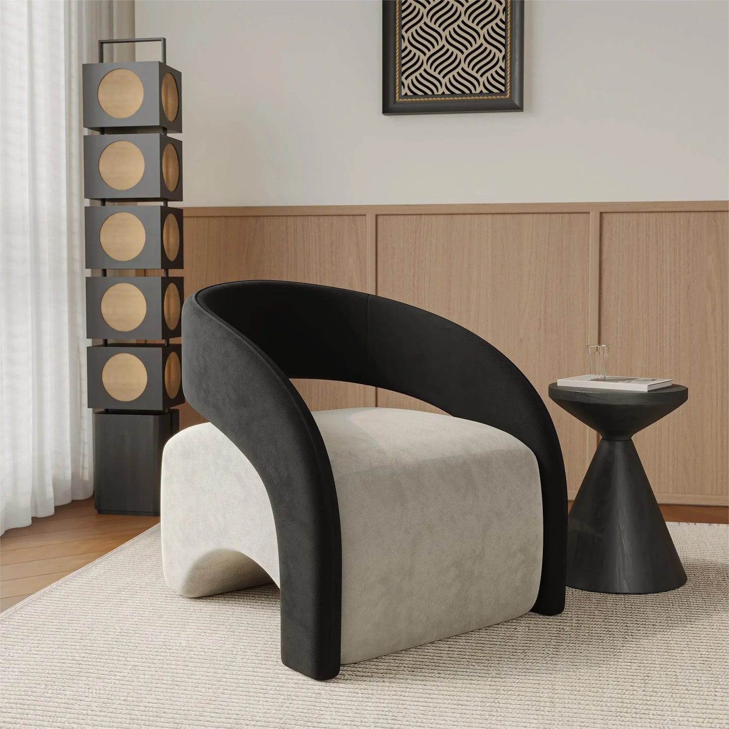 Best-selling Single Chair Living Room Single Sofa Leisure Chair Light Luxury Curved Balcony Chair Small Apartment
