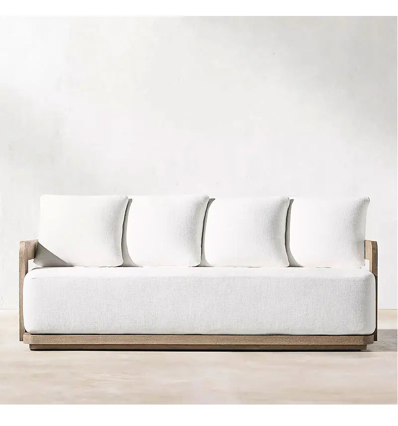 New Design Morden Outdoor Patio Furniture Sofa Set All Weather Waterproof Fabric Aluminum Sofa