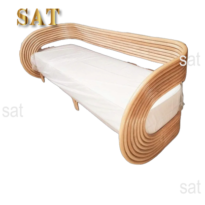 Hot Sales Modern, Sustainable, Stylish & Comfortable Natural Rattan Sofa With Foam