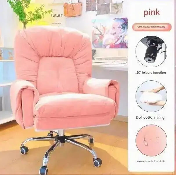 Chair Office Modern Salon Luxury Lazy Ergonomic Executive Office Chair Relaxing Reading Wheels Mobilya Lounge Suite Furniture
