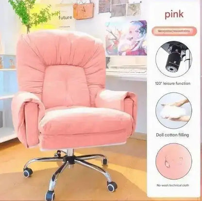 Chair Office Modern Salon Luxury Lazy Ergonomic Executive Office Chair Relaxing Reading Wheels Mobilya Lounge Suite Furniture