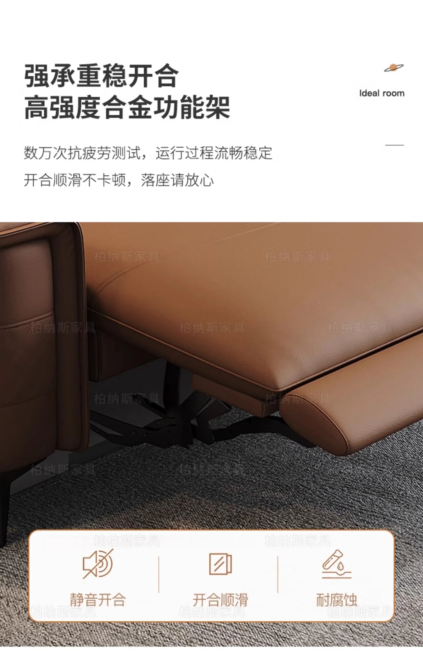 Vintage European Reclining Sofa Leather Office Designer Italiano Couch Adjustable Height Adults Sofa Inflavel Indoor Furniture