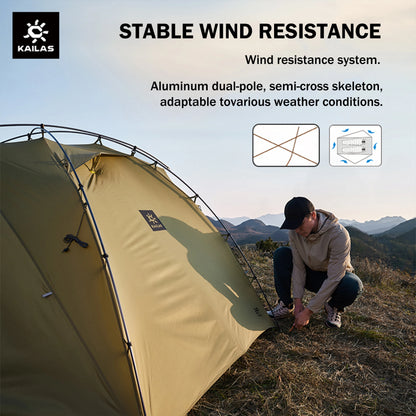 KAILAS STRATUS Ultralight Backpacking Tent 2 Person Double Layer Waterproof Windproof Camping Hiking Survival Tent KT2303102