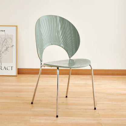 Nordic Dining Chair,home Leisure Transparent Dining Table Chair,minimalist Homestay Chair,hotel Shell Chairs, Sun Backed Chairs