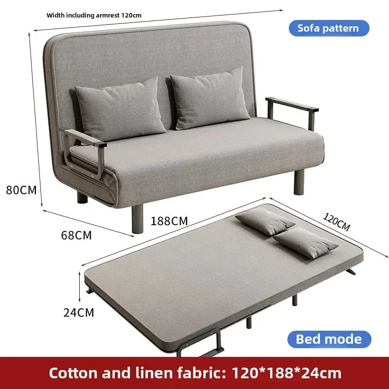 Small apartment sofa bed multifunctional lunch bed nap bed escort bed living room office sofa chair foldable bed