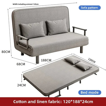 Small apartment sofa bed multifunctional lunch bed nap bed escort bed living room office sofa chair foldable bed