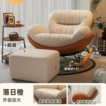 Unique Arm Chairs Rocking Lounge Salon Bedroom Lazy Relax Modern Reading Living Room Chairs Lounge Fauteuil Trendy Furniture