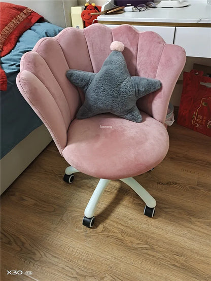 Nordic simple Bedroom Computer Chairs Home Backrest Chair Bedroom Swivel Chairs Dormitory Comfortable Sedentary Gaming Chair Z