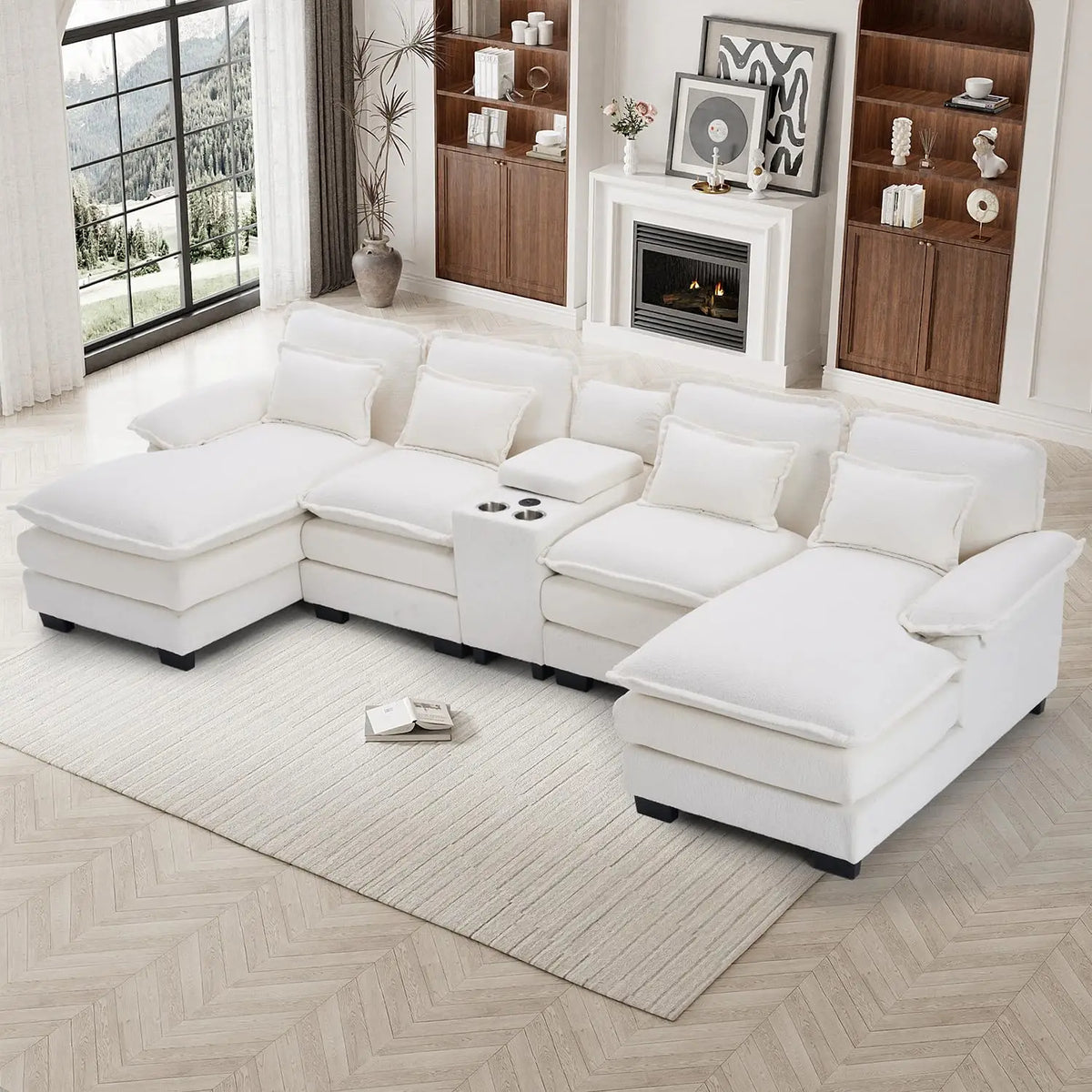 U Shaped Sectional Sofa 133