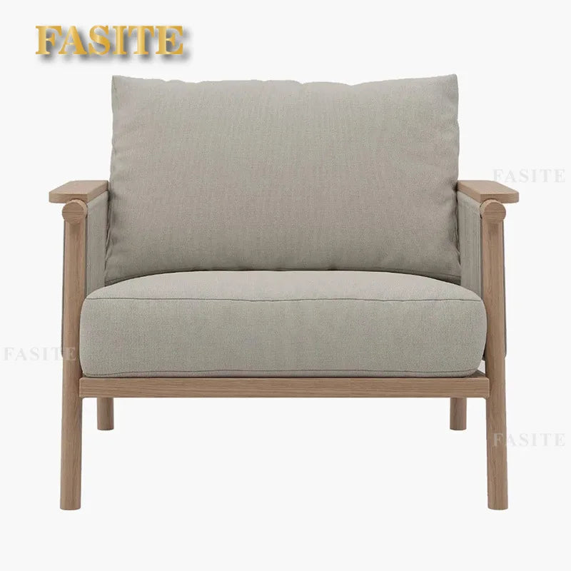 Outdoor sofa waterproof and sunscreen leisure rope weaving