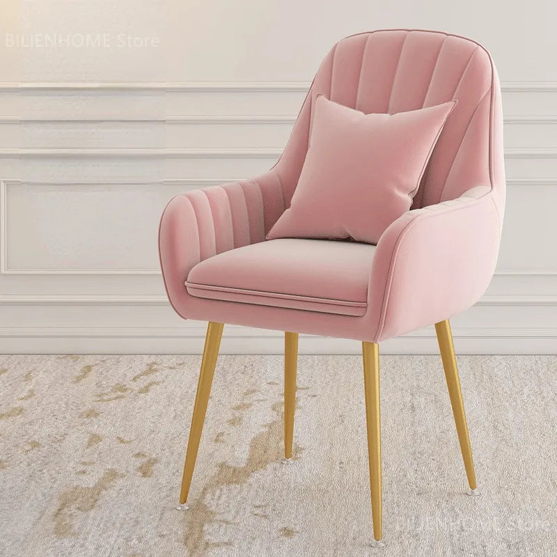 Modern Living Room Dining Chairs Home Furniture Bedroom Dormitory Back Chair Nordic Restaurant Kitchen Cafe Leisure Chair