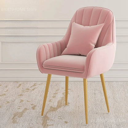 Modern Living Room Dining Chairs Home Furniture Bedroom Dormitory Back Chair Nordic Restaurant Kitchen Cafe Leisure Chair