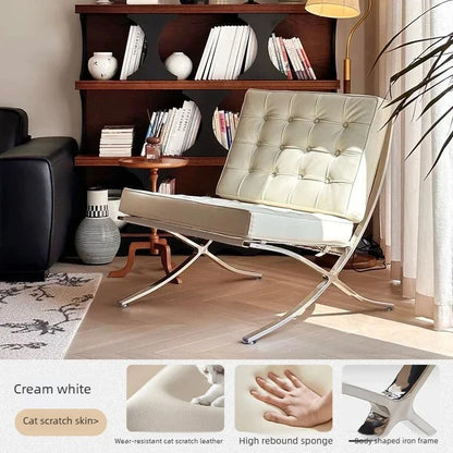 Nordic Luxury Living Room Chairs Armchair Makeup Floor Living Room Chairs Leather Designer Cadeiras De Sala De Estar Furniture