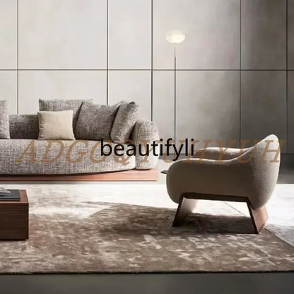 LXMedieval new single sofa chair designer living room hotel solid wood art leisure chairSSS