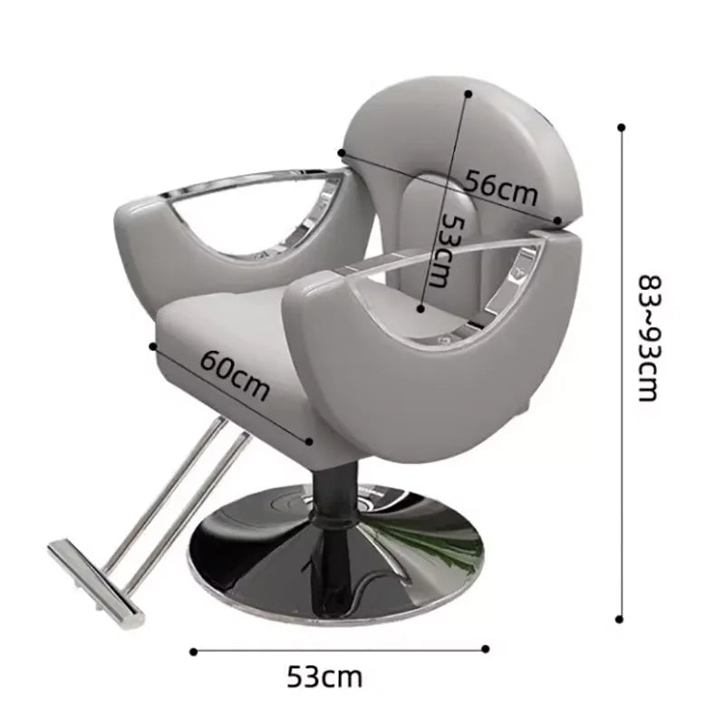 Elegant Beauty Barber Chairs Premium Nordic Style Minimalist Salon Chairs Aesthetic Italian Silla Para Lashista Salon Furniture