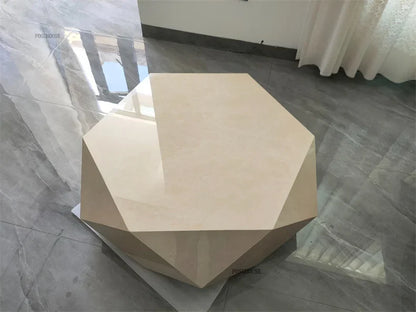 Luxury Rock Board Coffee Tables Villa Living Room Tea Table for Living Room Furniture High-grade Luxurious Side Table