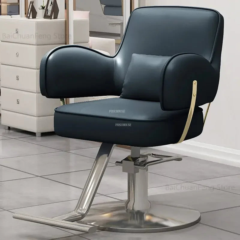 Beauty Salon Chair professional Hairdressing Chairs Stainless Steel Barber Chairs Modern Salon Furniture simple Lift Swivel Seat