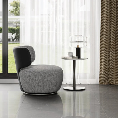 Rotating small sofa chair light luxury living room balcony simple Italian leisure chair group to discuss home use