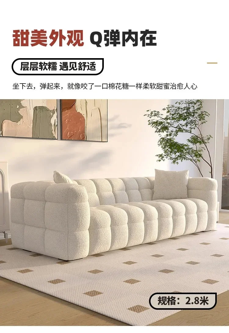 Classic Family Living Room Sofa Nordic Minimalist Comfortable Lounge