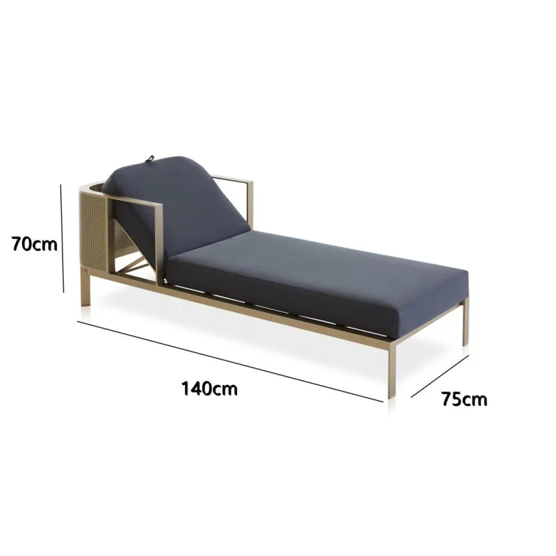 Outdoor stainless steel sofa Hotel sales office Terrace Dining table and chairs