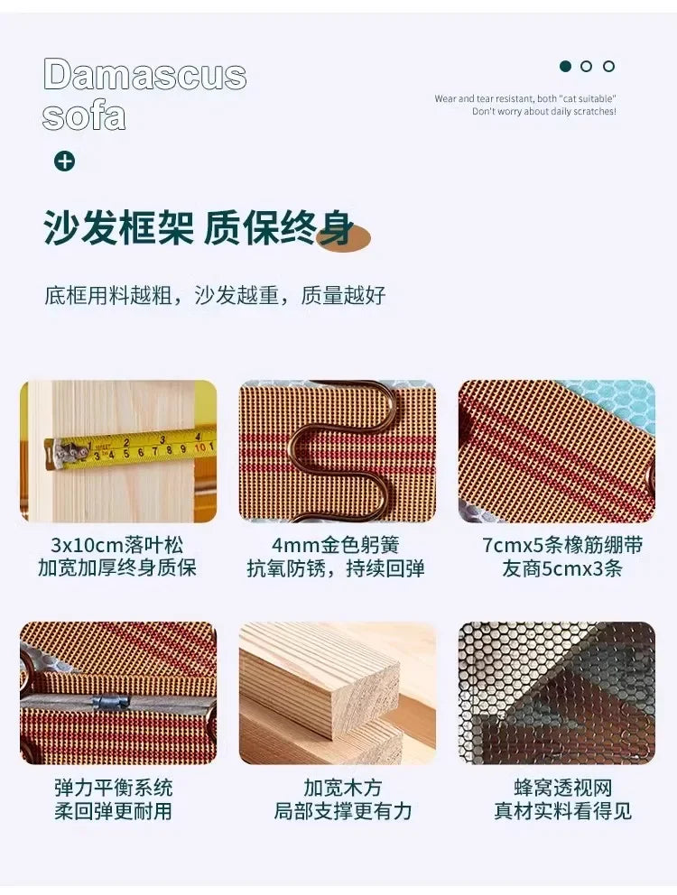 Couch Potato Comfortable Down Cloud Small Sofas Family Cloth Art Removable Combination Living Room Balcony Bedroom Creative