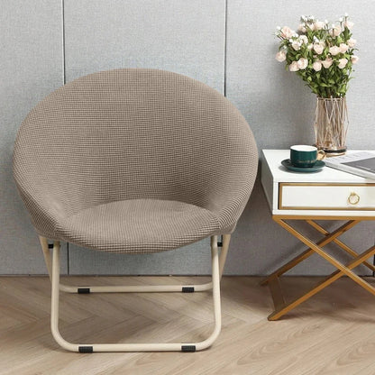 Comfortable Folding Chair Cover Cozy Moon Chair Relaxing Sun Chair Protector Stretchy Soft Cushion Portable Padded Seat Cover
