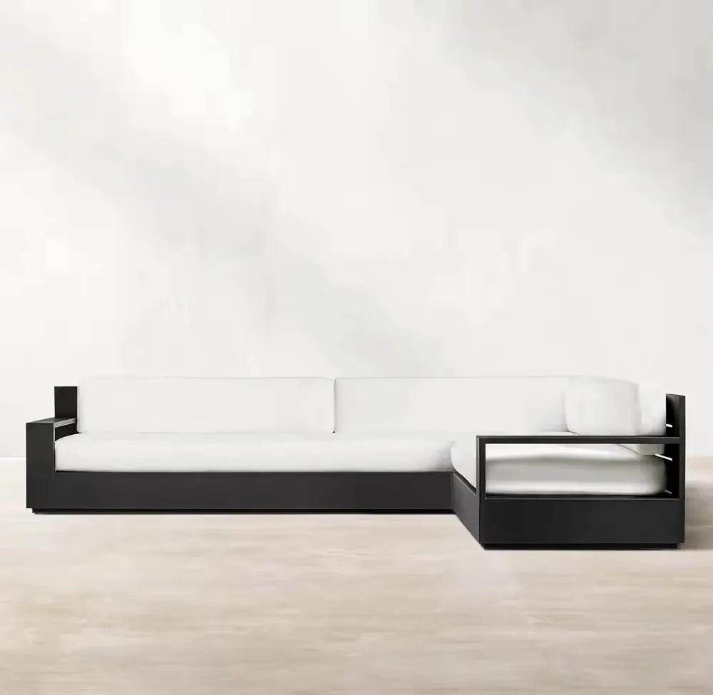 Outdoor Garden Sofa Hotel Aluminum Alloy Sofa Set Outdoor Courtyard Sunscreen Waterproof Furniture