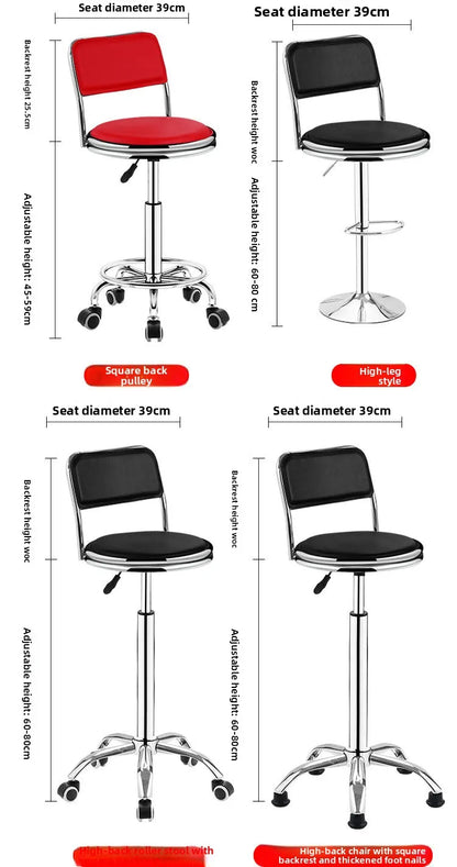 Bar chair swivel chair lift bar chair swivel bar stool haircut chair high stool round stool beauty stool